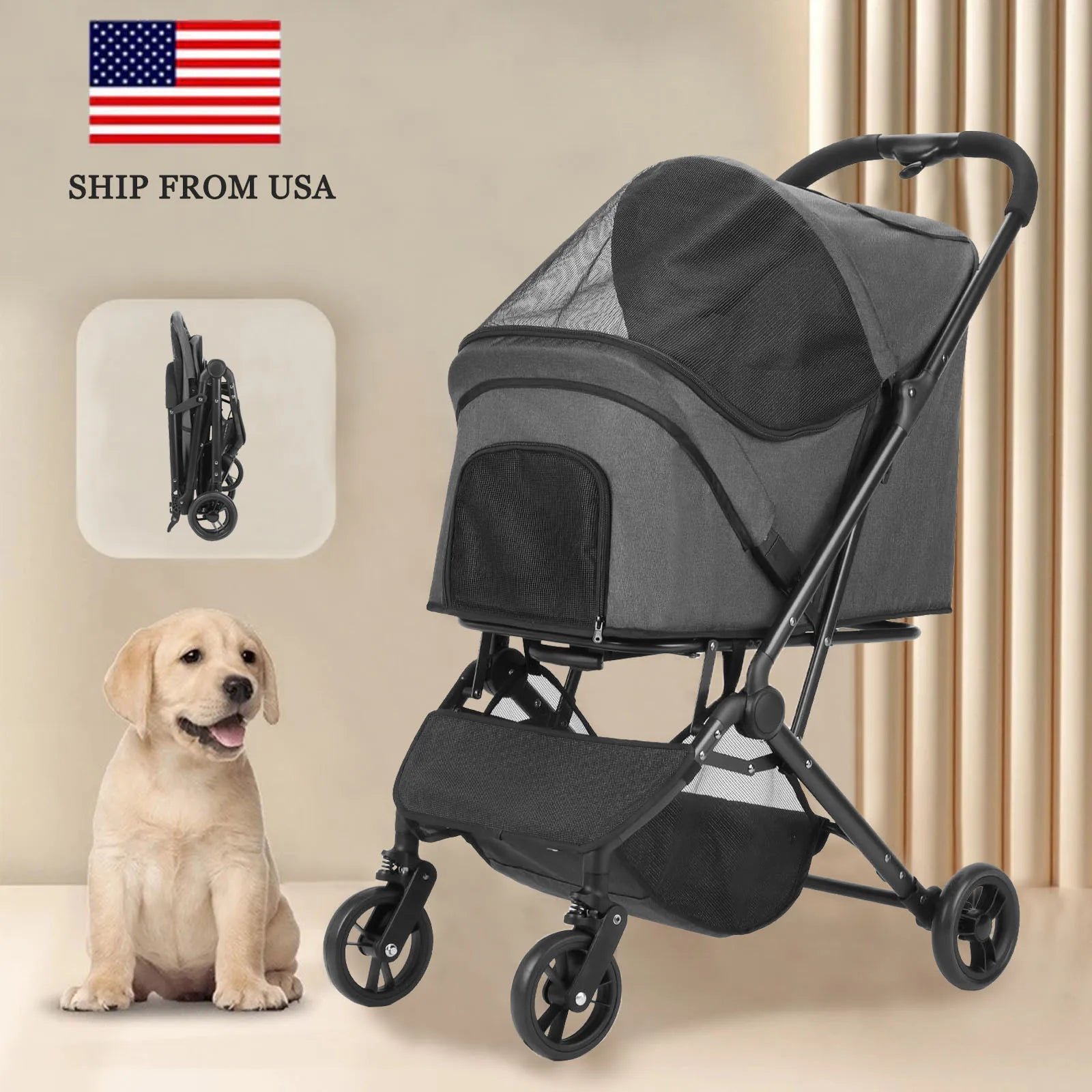 Foldable Pet Trolley